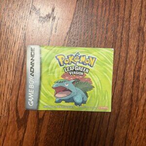 Pokemon LeafGreen Version GBA (GameBoy Advance) Instruction Booklet Manual ONLY